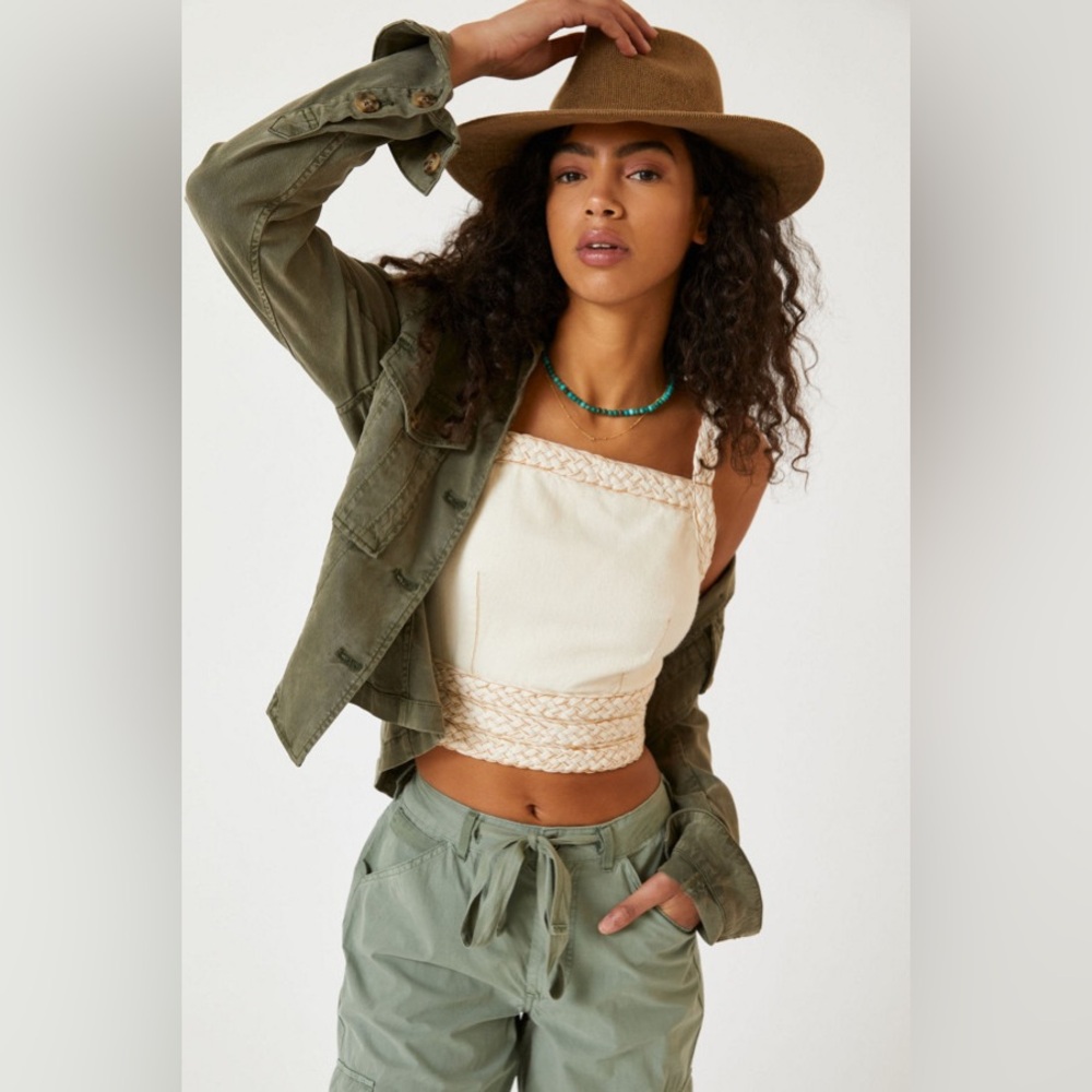 Braided Strap Top Pilcro by Anthropologie